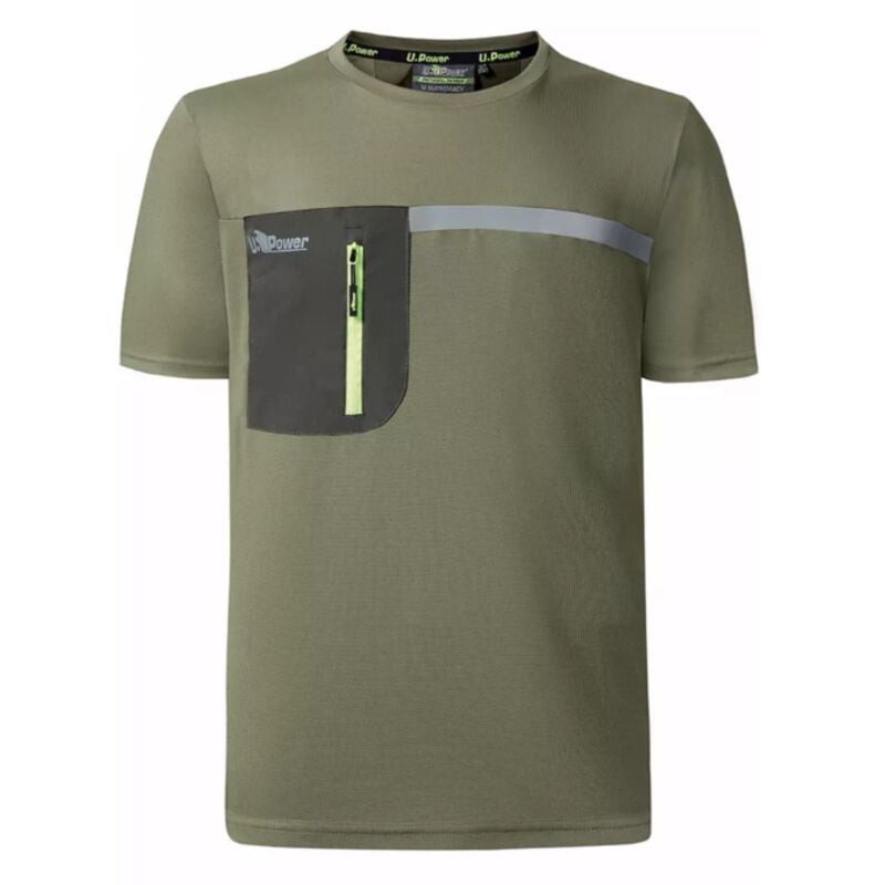 foto del prodotto u power maglietta t shirt burnt olive taglia xxl christal