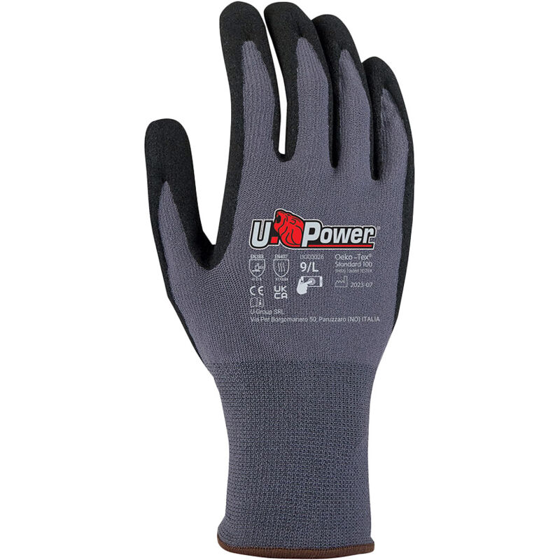foto del prodotto u power merengue guanti lavoro antinfortunistica nylon na2 technology 9 l