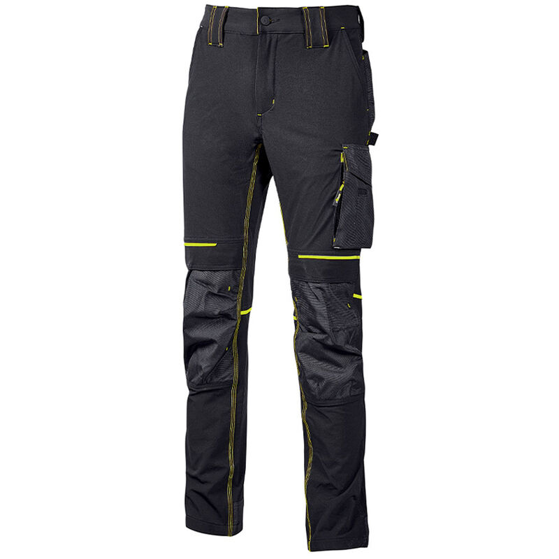 foto del prodotto u-power - pantalone da lavoro performance atom black carbon taglia s