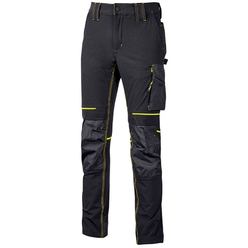 foto del prodotto u power pantalone da lavoro performance atom black carbon taglia xl