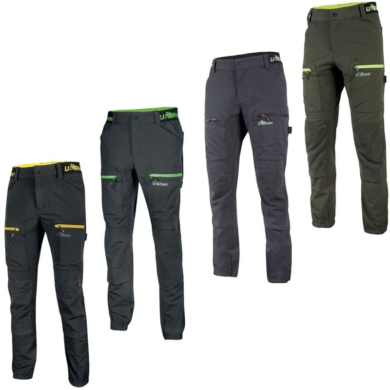foto del prodotto u power pantaloni da lavoro u supremacy horizon black carbon taglia m