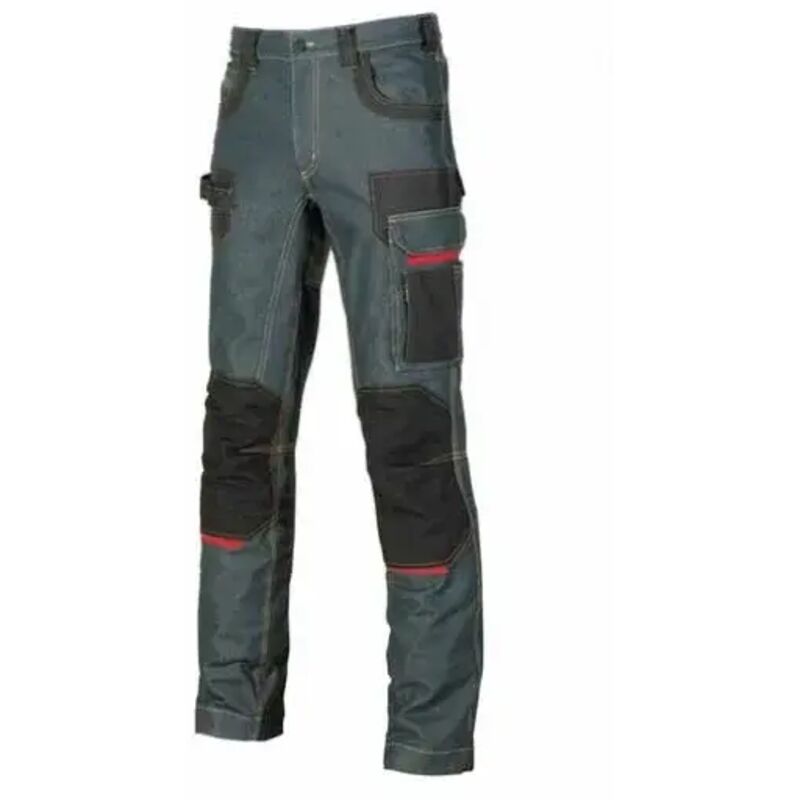 foto del prodotto u power platinum buttom pantaloni da lavoro in tessuto jeans 48