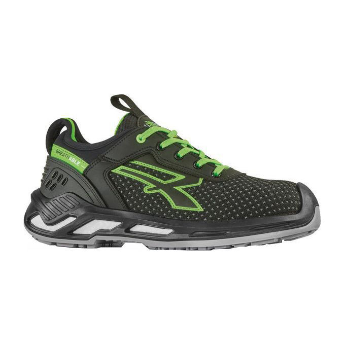 foto del prodotto u power scarpe bryan nero verde basse numero 42 s3