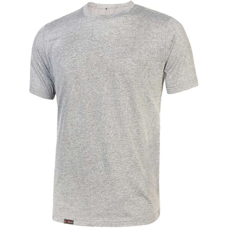 foto del prodotto u power t shirt linear col. grigio chiaro mis. l