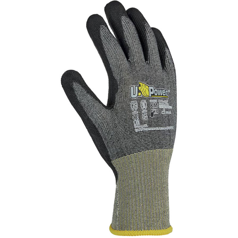 foto del prodotto u power tango guanti lavoro antinfortunistica nylon touchscreen grigio 9 l