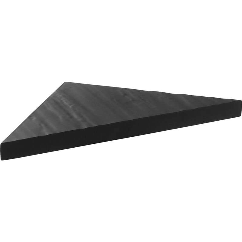 foto del prodotto u tile mensola angolare in resina finitura pietra naturale 24 x 24 cm x 2,4 cm di spessore nero