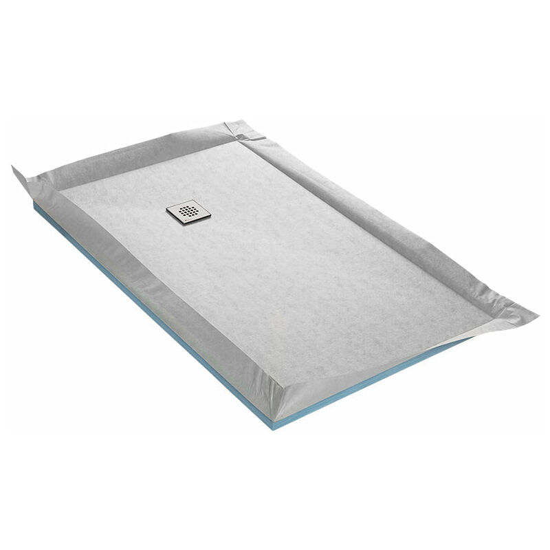 foto del prodotto u tile piatto doccia da piastrellare flatbord 4 pendenze con membrana impermeabile e scarico ultrapiatto 100 x 200 cm
