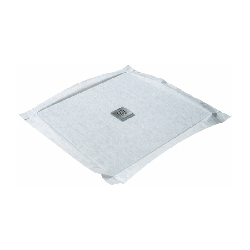 foto del prodotto u tile piatto doccia da piastrellare flatbord 4 pendenze con membrana impermeabile e scarico ultrapiatto 120 x 120 cm