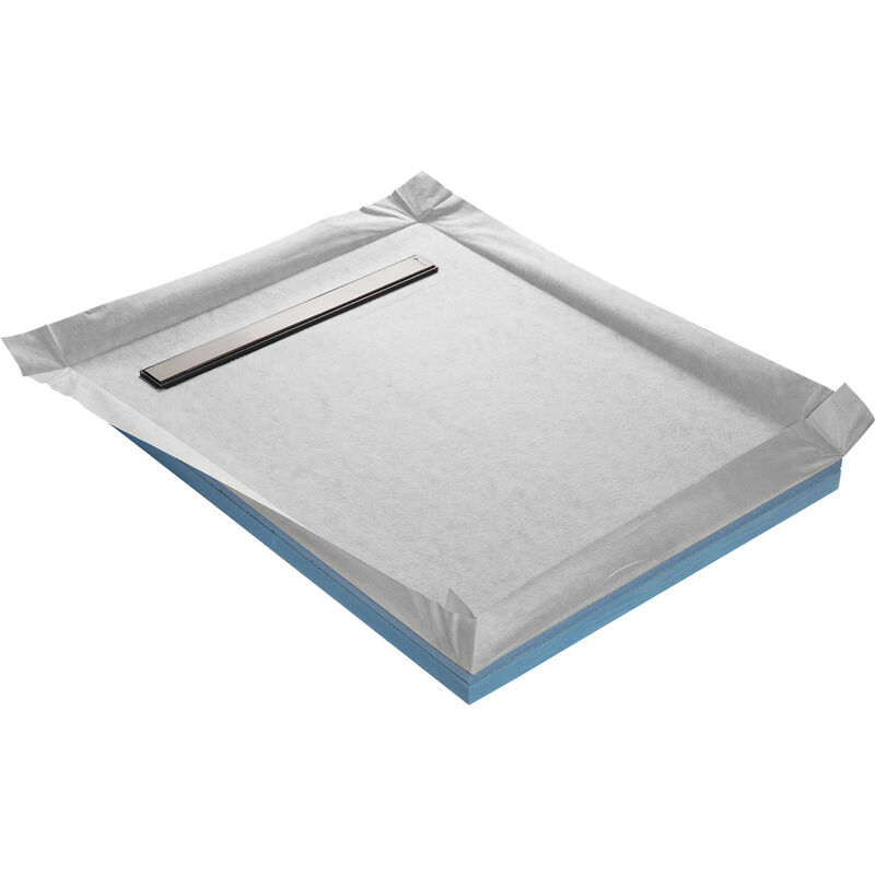 foto del prodotto u tile piatto doccia piastrellabile compatto con canale 120 x 90 cm x 67 mm