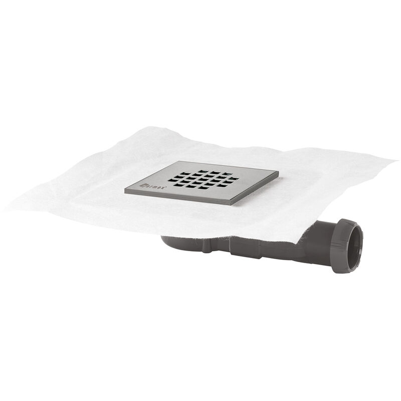foto del prodotto u tile sifone ultrapiatto in muratura da 20 cm griglia in acciaio inox