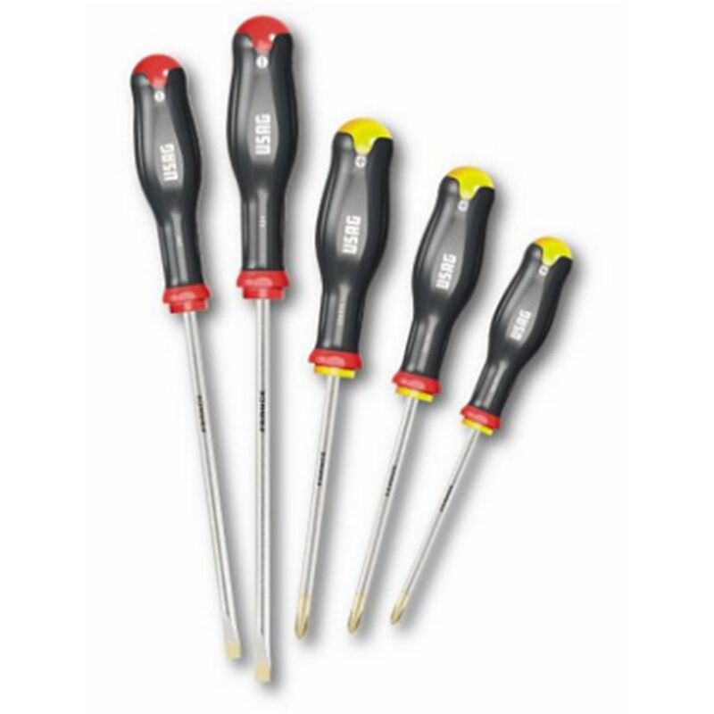 foto del prodotto u03240645 324 sh5 serie di 5 giraviti per viti con intaglio e impronta a croce phillips usag