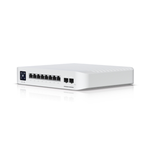 foto del prodotto ubiquiti switch 8 porte lan gigabit poe layer 3, 2p 10g sfp , usw pro 8 poe eu
