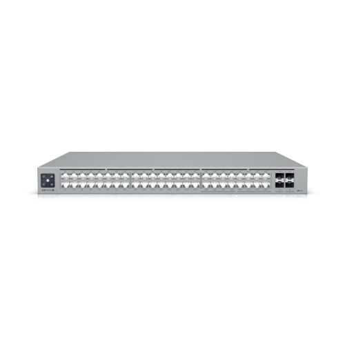 foto del prodotto ubiquiti switch usw pro max 48 poe 48 porte lan poe 16p 2.5gbe 32p 1g budget 720w 4 porte 10g sfp l3