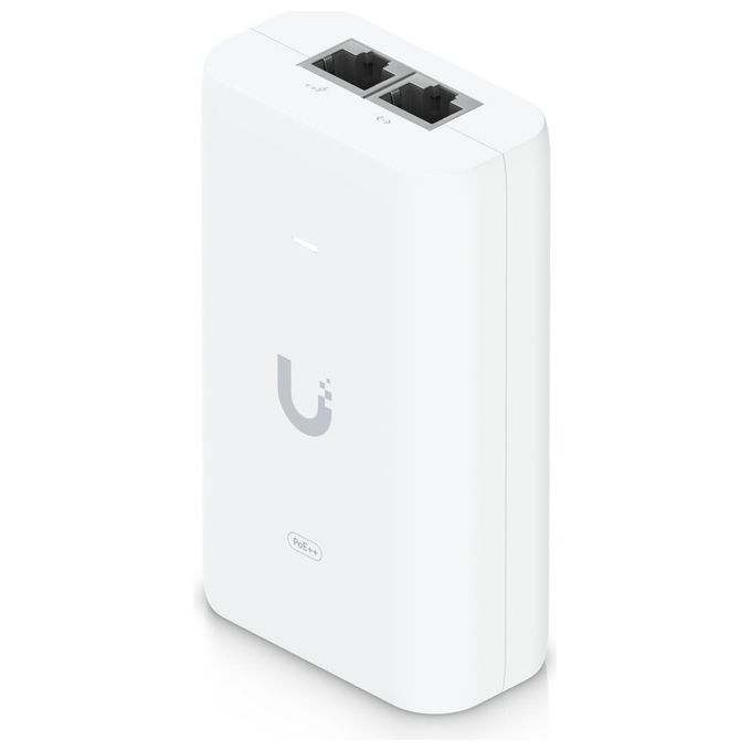 foto del prodotto ubiquiti uisp u-poe++ adattatore poe gigabit ethernet 48v 60w bianco ieee 802.3at