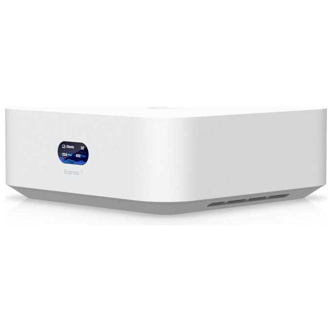 foto del prodotto ubiquiti unifi express 7 gateway controller wi-fi 6 bianco veloce 5,7 gbit-s router