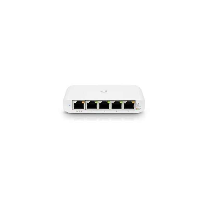 foto del prodotto ubiquiti usw flex mini switch 5 porte 10 100 1000 rj45 2,5w