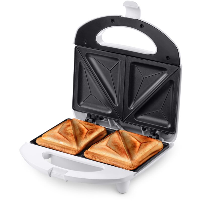 foto del prodotto ufesa sw7862 white viena, piastra tostapane, tostiera piastre antiaderenti, sigillatura perfetta, 2 sandwiches, senza bpa, 750 w