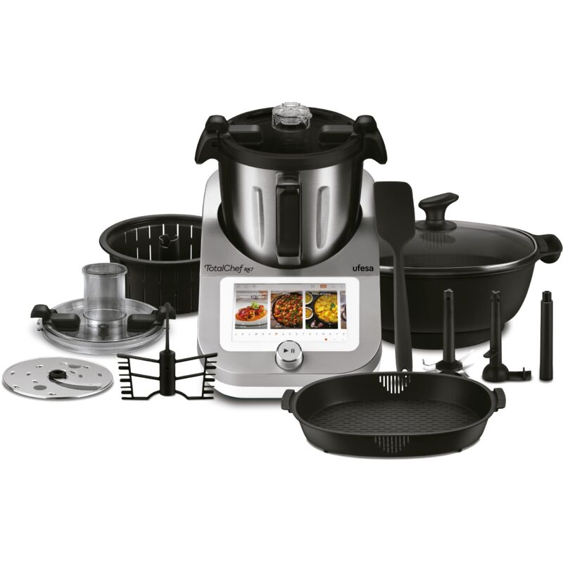 foto del prodotto ufesa totalchef rk7 robot da cucina intelligente multifunzione, wifi, controllo via app, 30 funzioni, 4.5 l, touch screen da 7 pollici, bilancia