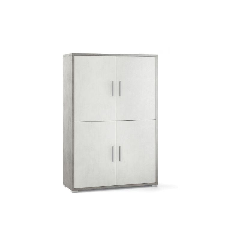 foto del prodotto ufficio double mobile 4a 161x108 cm cemen ossido