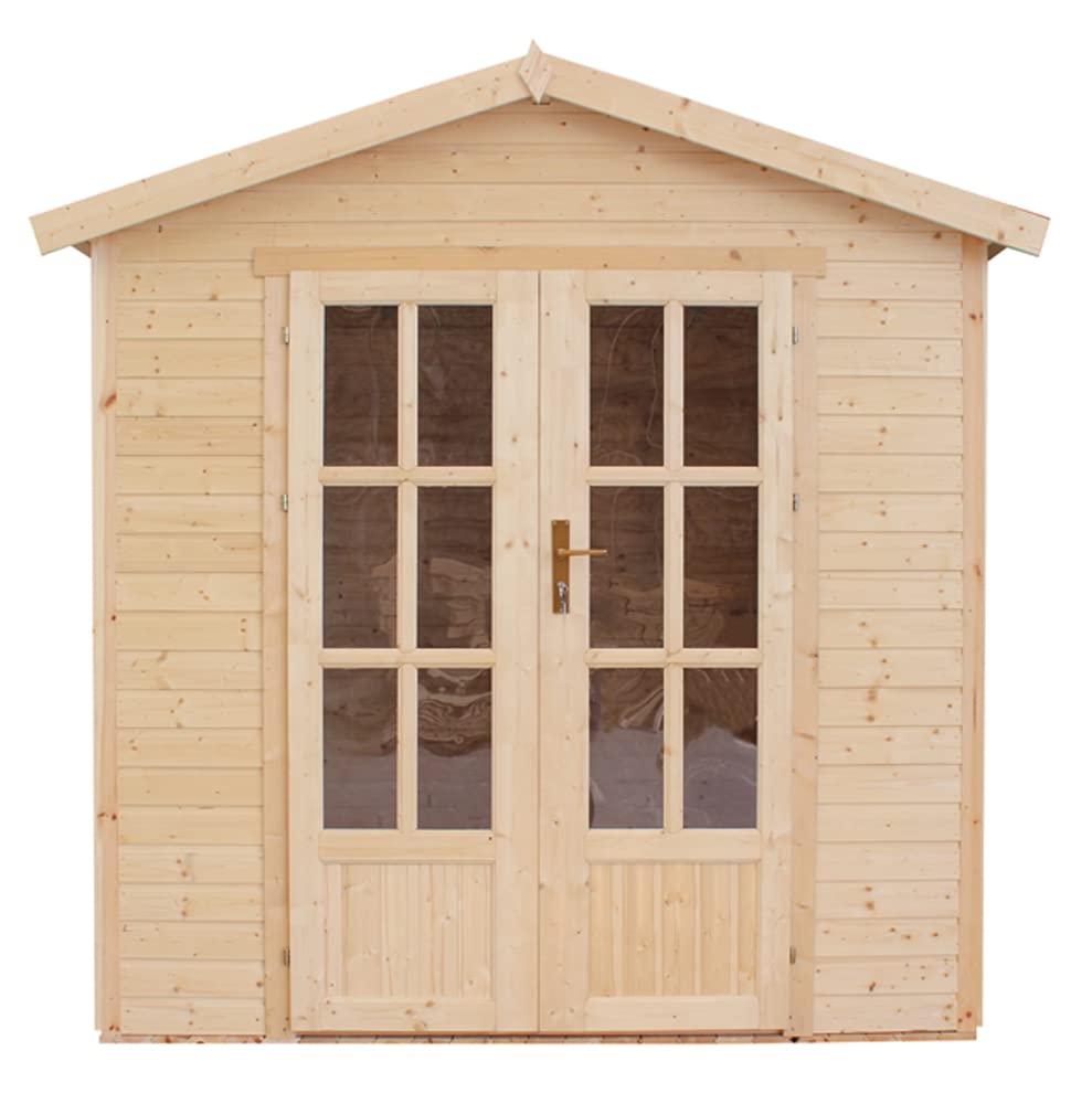 foto del prodotto ufficio in legno da giardino w233xd222xh233cm con tegole bituminose timbela m351fb h351fbbrown