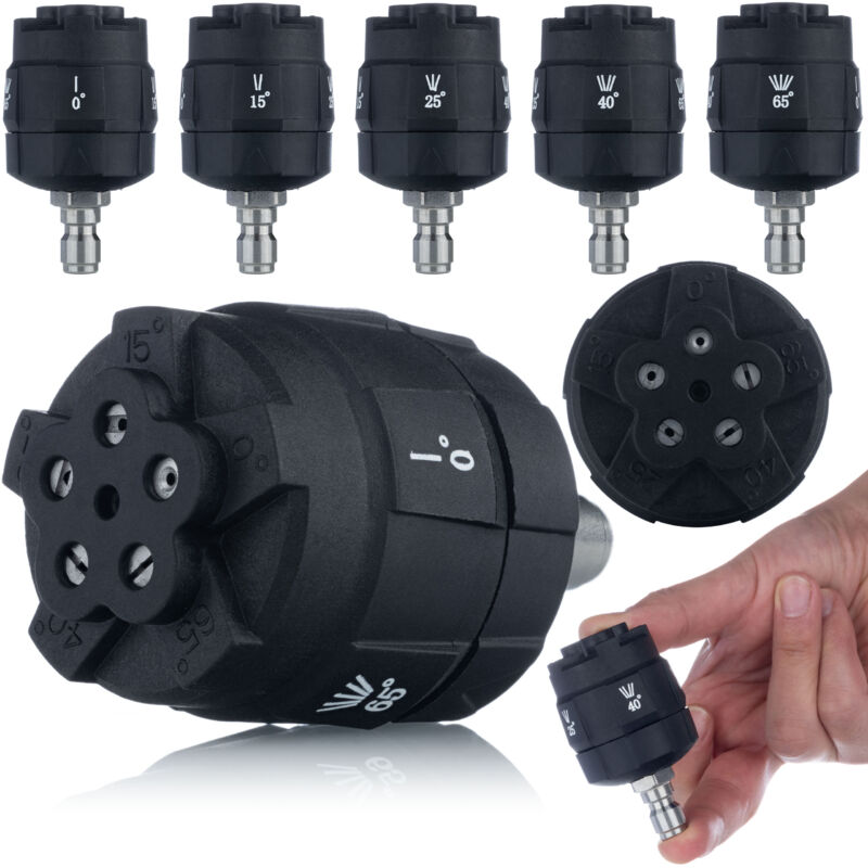 foto del prodotto ugello 6in1 con attacco rapido da 1 4 per idropulitrice