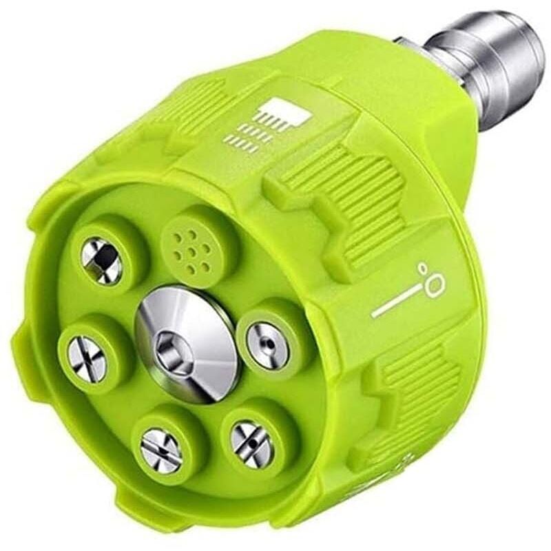 foto del prodotto ugello ad alta pressione verde 6 in 1 da 3000 psi da 1 4 