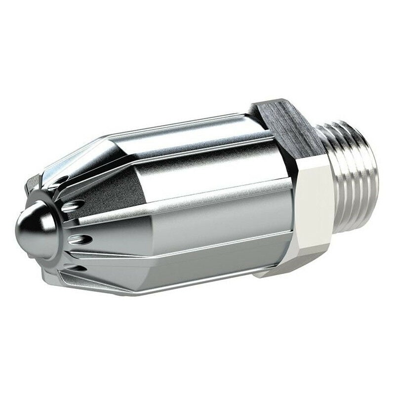 foto del prodotto ugello di sicurezza non rumoroso per soffiare le pistole. esterno dell ugello m12x1.25mm da 17 mm. rielata
