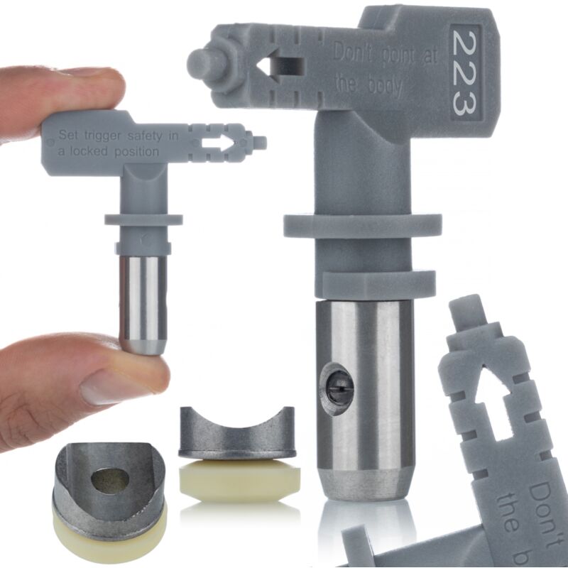 foto del prodotto ugello di verniciatura rosfix hi flow 223 grigio per l unit di verniciatura