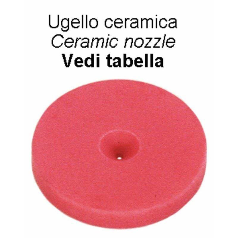 foto del prodotto ugello in ceramica ø 18mm foro ø 0,8mm