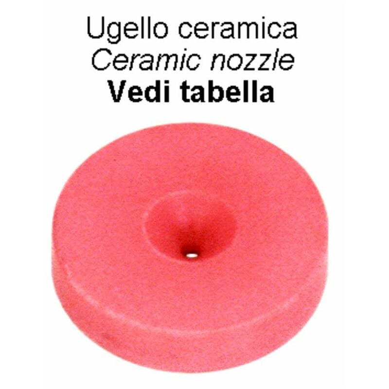 foto del prodotto ugello in ceramica amt 15x3 con foro 1mm