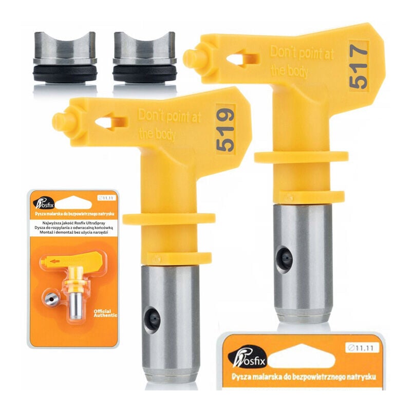 foto del prodotto ugello per verniciatura rosfix modello 517 ugello per verniciatura rosfix ultra spray modello 519