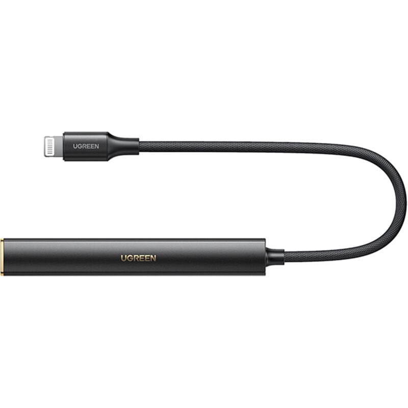 foto del prodotto ugreen adattatore amplificatore audio per cuffie da usb c a mini jack da 3,5 mm, nero