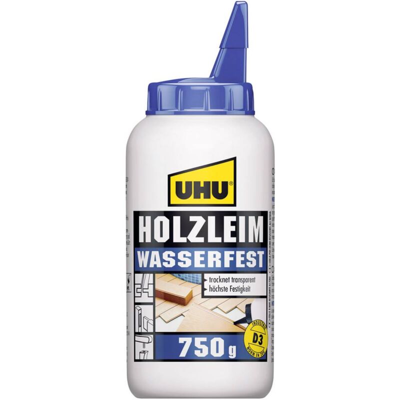 foto del prodotto uhu colla per legno wasserfest 48520 750 g
