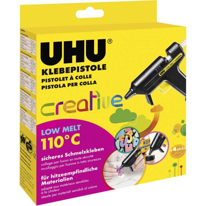 immagine 0 del prodotto uhu low melt creative pistola colla a caldo 10 w 1 pz.