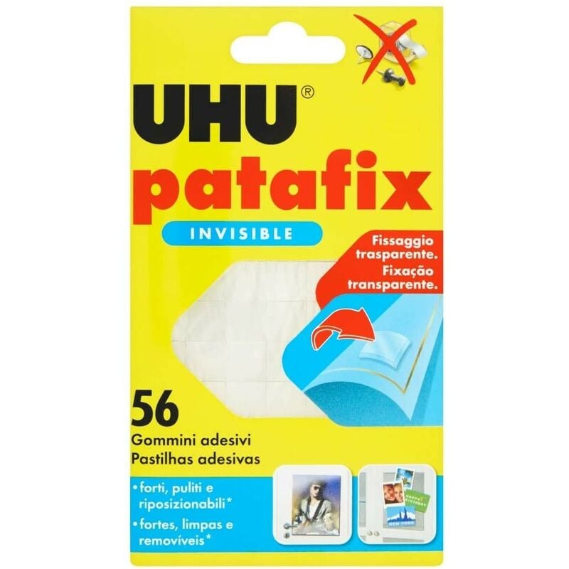 foto del prodotto uhu patafix invisible 56 gommini adesivi