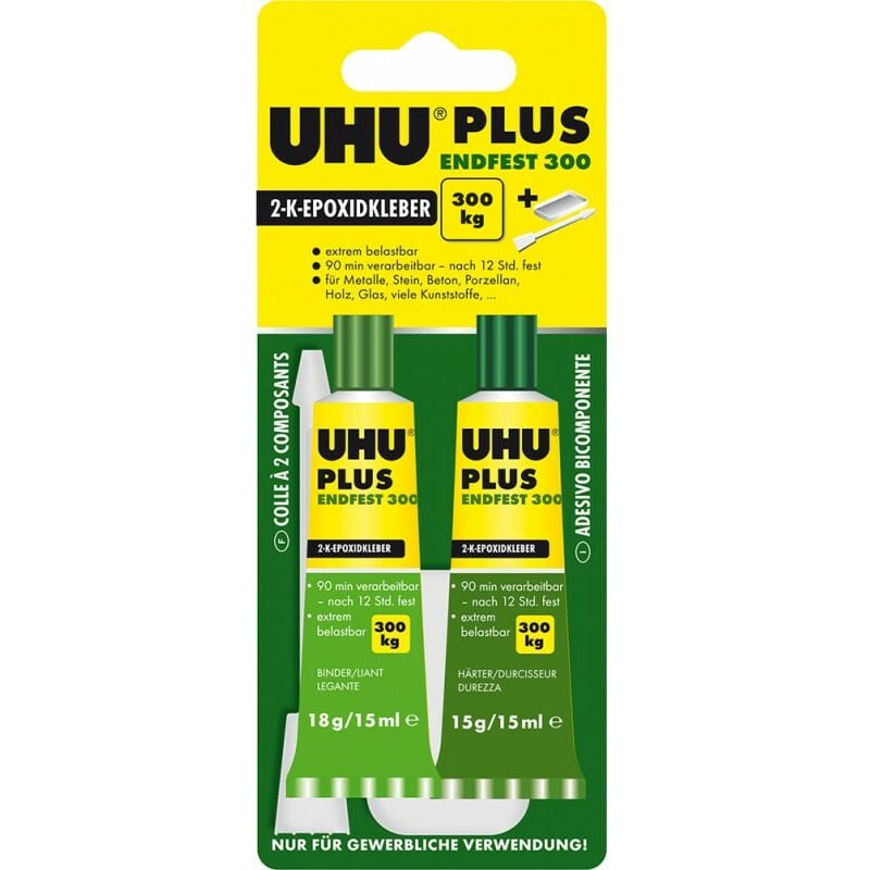 foto del prodotto uhu plus colla 2 componente endfest 300 tubo 33g a 6 