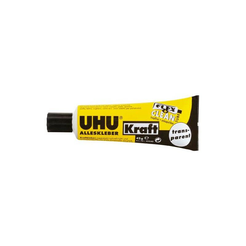 foto del prodotto uhu universale colla flex pulito, trasparente, 42 g a 10 