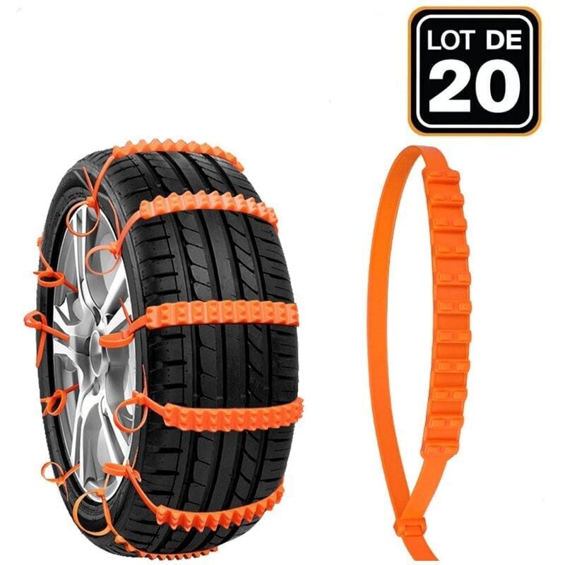foto del prodotto ulisem 20 catene da neve catene per pneumatici per auto catene di trazione antiscivolo pneumatici per auto catena di sicurezza antiscivolo facile