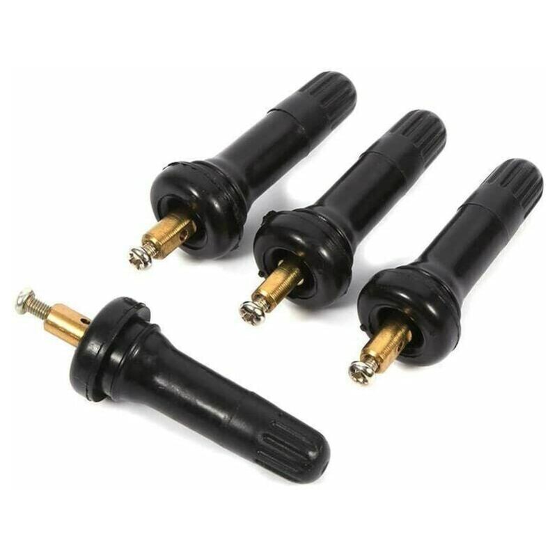foto del prodotto ulisem 4 pezzi kit di riparazione della valvola della gomma sensore di pressione tpms sistema di monitoraggio della pressione dei pneumatici