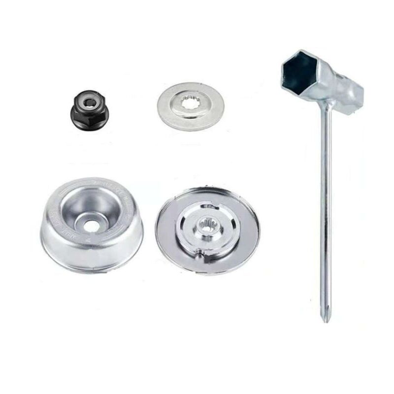 foto del prodotto ulisem 4 pezzi set parti e accessori per trimmer per stihl fs55 fs56 fs120 fs130 fs130r fs200 fs200r fs250, lama in metallo di alta qualit per