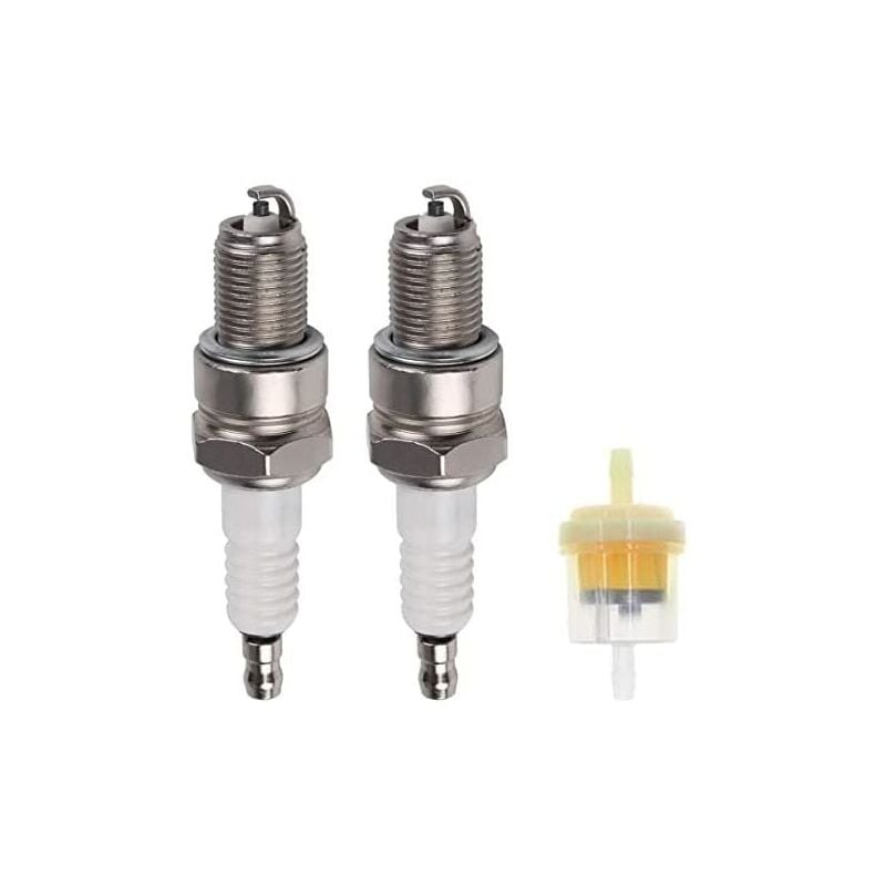 foto del prodotto ulisem candele terminali solid per vari motori honda, perfette per rasaerba e motozappe, comprensive di filtro carburante.