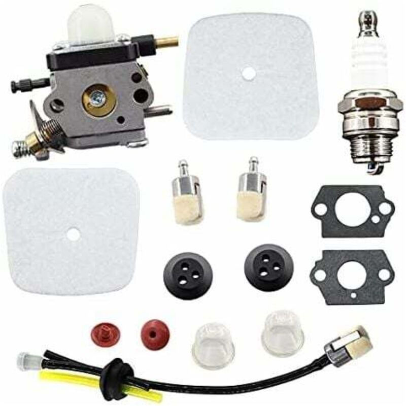 foto del prodotto ulisem carburatore di ricambio c1u k17 c1u k27 c1u k54a c1u k82 per mantis 2 tempi 7222 7222e 7222m 7225 7230 7234 7240 7920 7924, con filtri