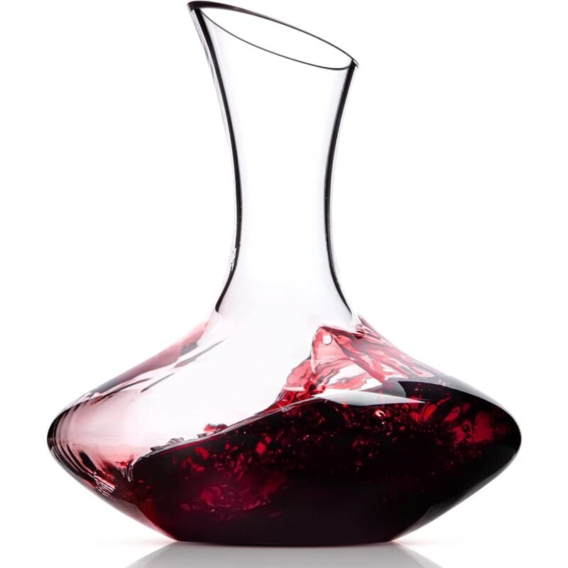 foto del prodotto ulisem decanter 1700ml in cristallo soffiato a mano grazioso bicchiere da decantazione per vino caraffe e accessori da tavola per gli amanti