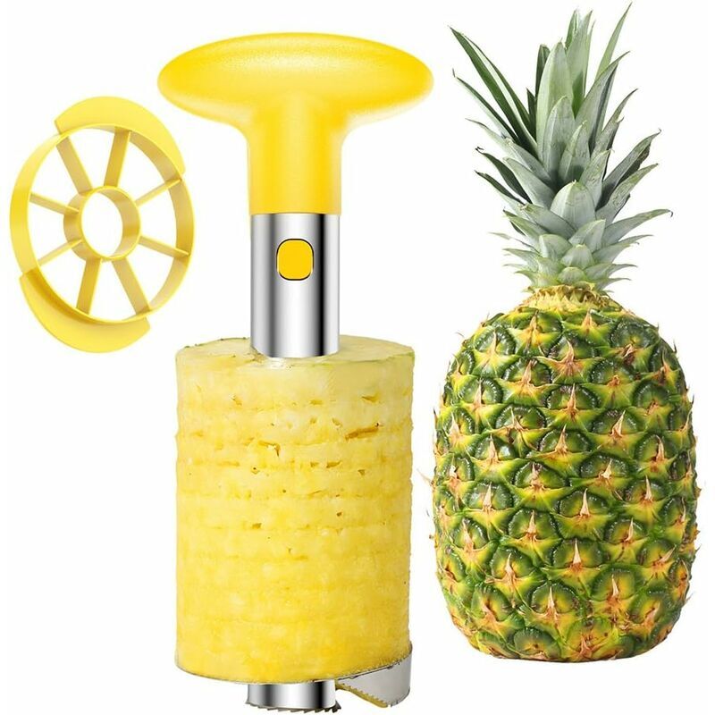 foto del prodotto ulisem easy kitchen tool acciaio inossidabile frutta ananas pelapatate corer affettatrice