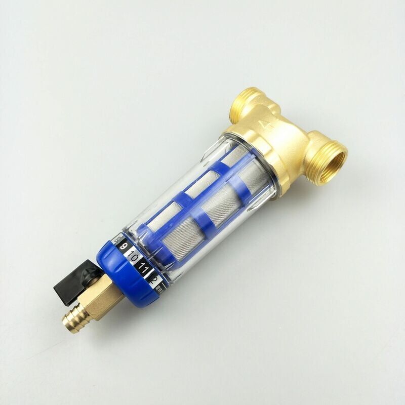 foto del prodotto ulisem filtro acqua riutilizzabile per filtro sedimenti spin down filettatura esterna filtro sedimenti per tubi acqua fontana filtro