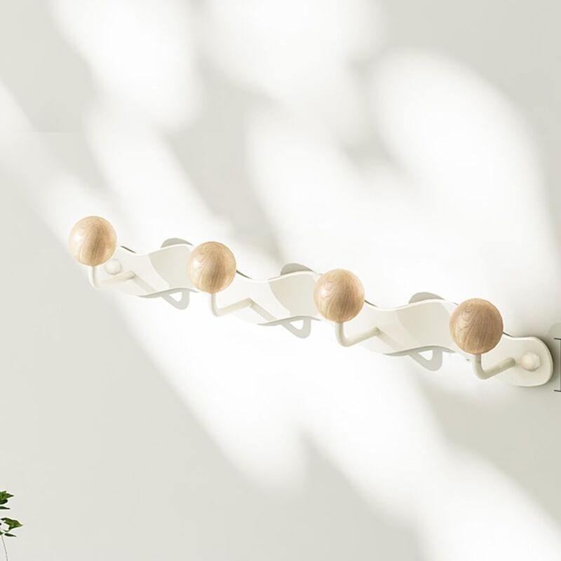 foto del prodotto ulisem gancio a muro, appendiabiti, gancio in legno, gancio a muro, gancio per porta d ingresso cappotti, cappelli, asciugamani bianco, 39
