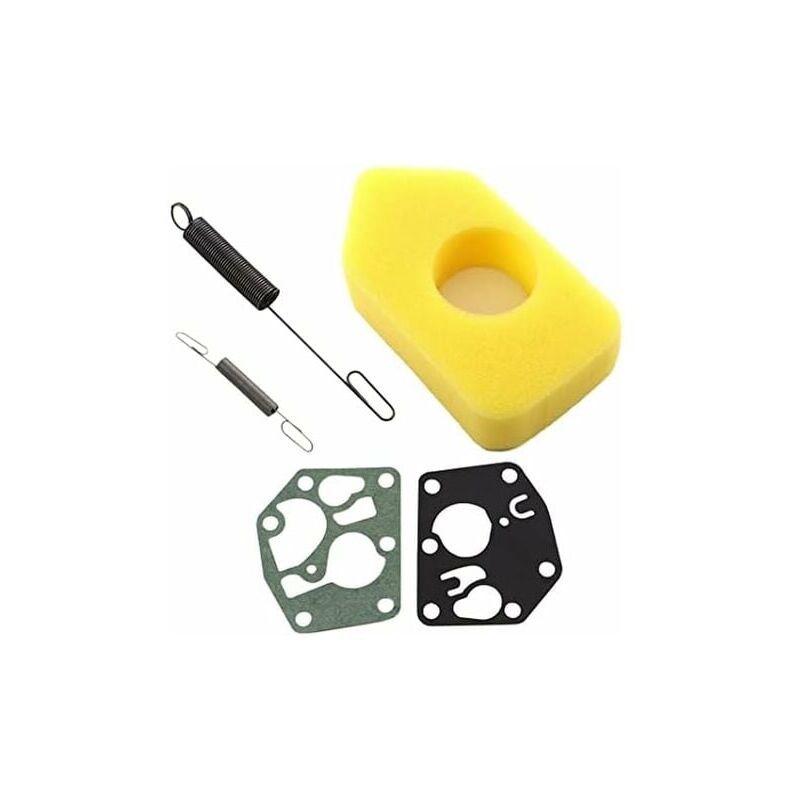 foto del prodotto ulisem gruppo filtro aria 698369, molla regolatore 691859, diaframma 495770, 795083 per motori briggs stratton 3,5 4,5 hp classic sprint quattro