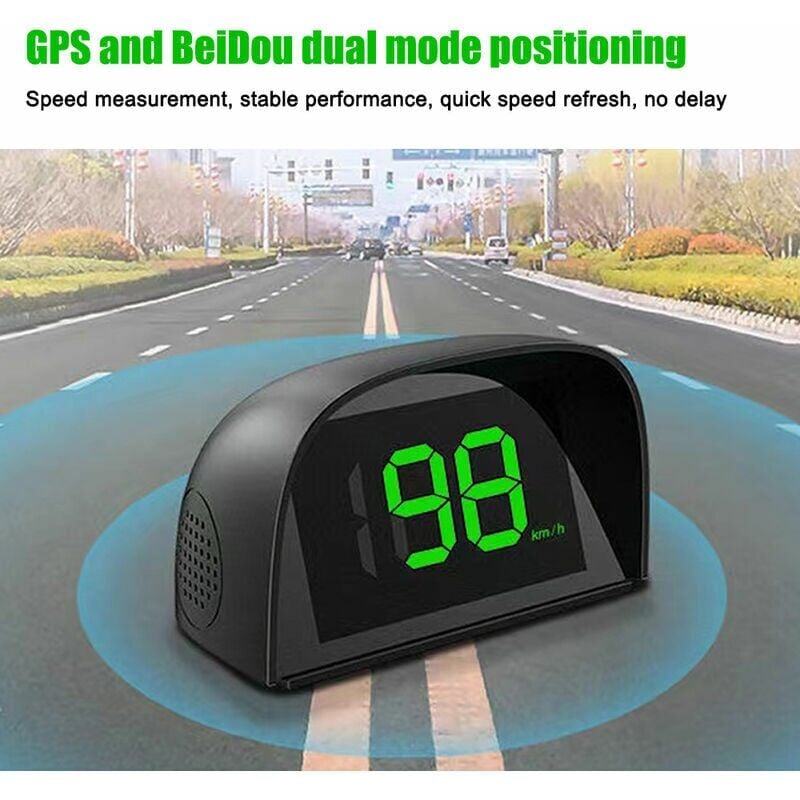 foto del prodotto ulisem head up display per auto, veloc metro digital gps per veicoli, visualizzazione della velocit km h.