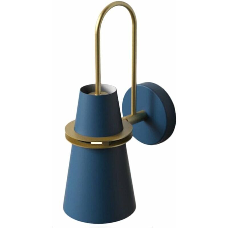 foto del prodotto ulisem hjxdtech lampada da parete in corno colorato, lampada da parete moderna in metallo nordico e27, lampada da parete in ottone stile