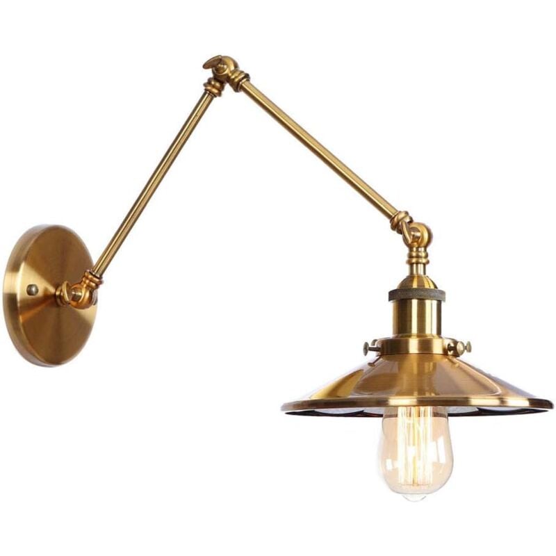 foto del prodotto ulisem lampada da parete industriale, lampada da parete estensibile con braccio lungo retr , luce frontale a specchio in metallo vintage, per